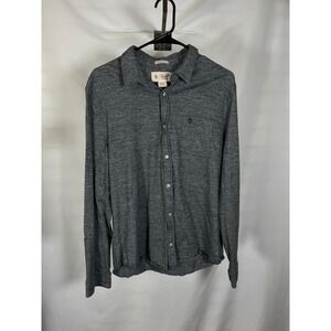 Original Penguin Mens Heritage Slim FitButtonDownShirtGrayHeather XL Long Sleeve